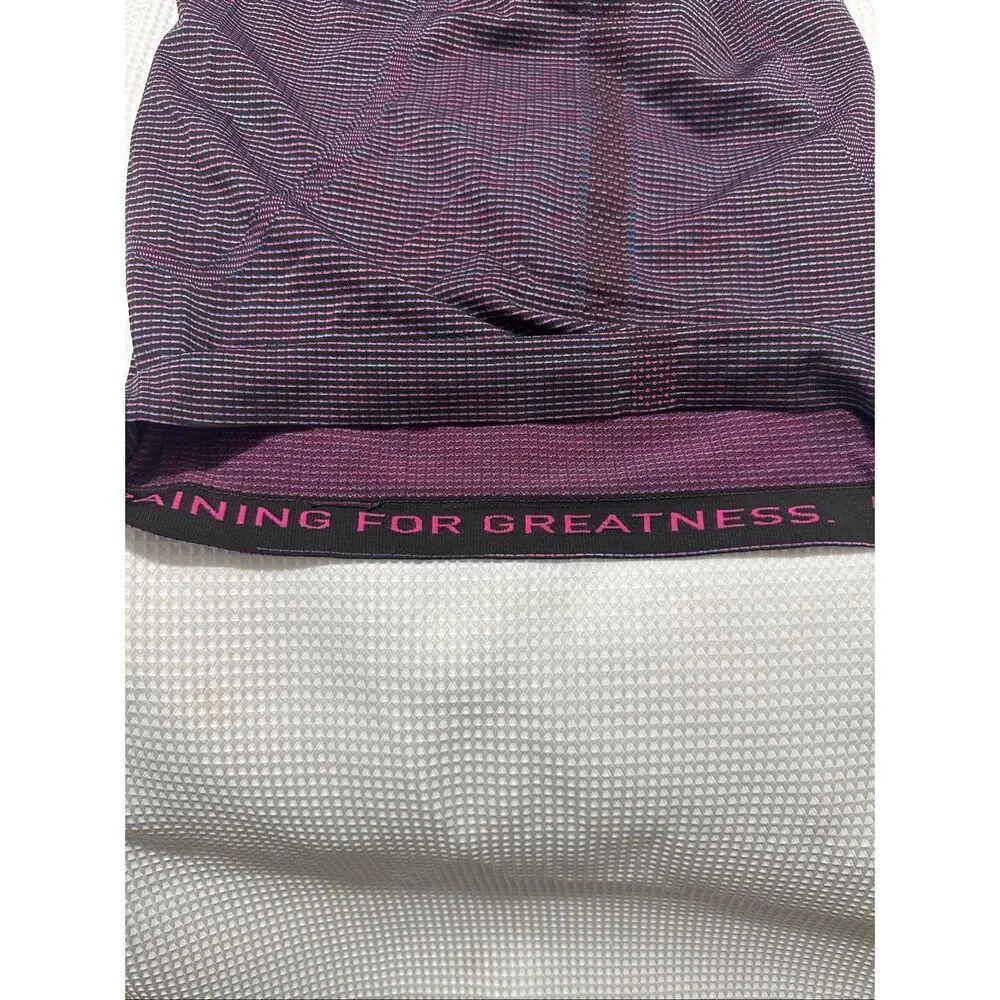 Lululemon tank top purple color with stripes size 6. A819
